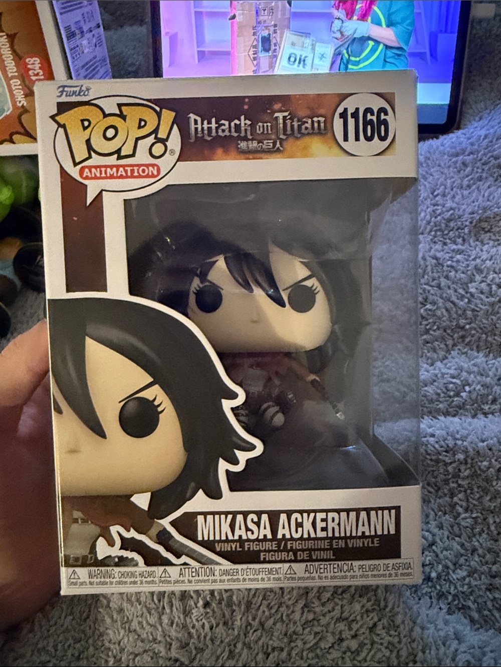 Funko Pop! Animation Mikasa Ackermann - Black, Brown & Tan